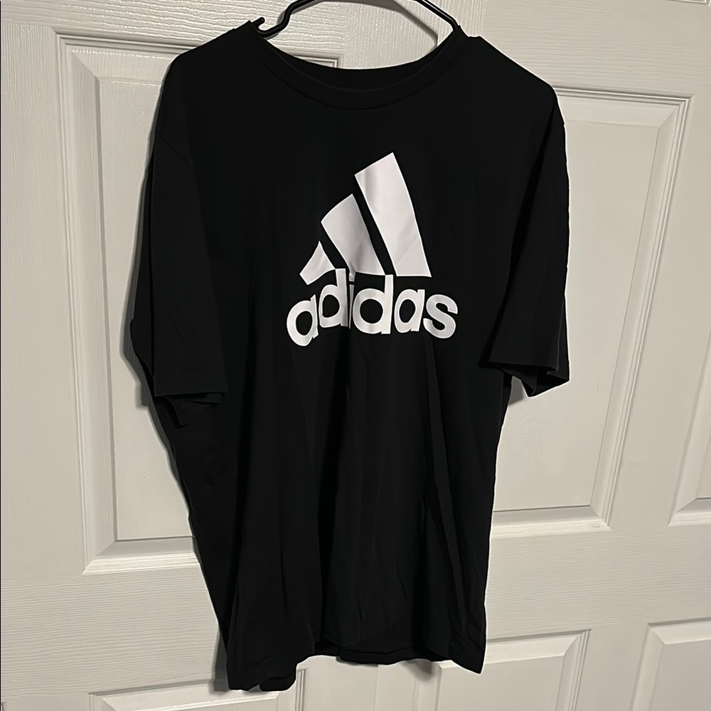 Adidas Black and White Short Sleeve Tee